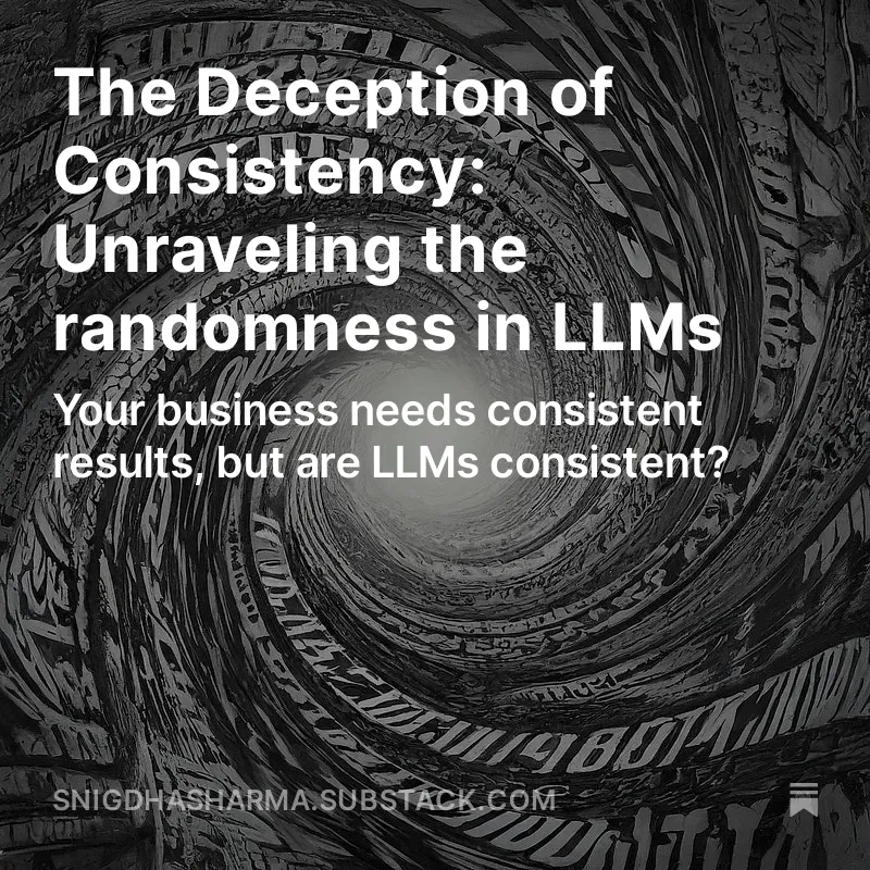 Random Nature of LLMs