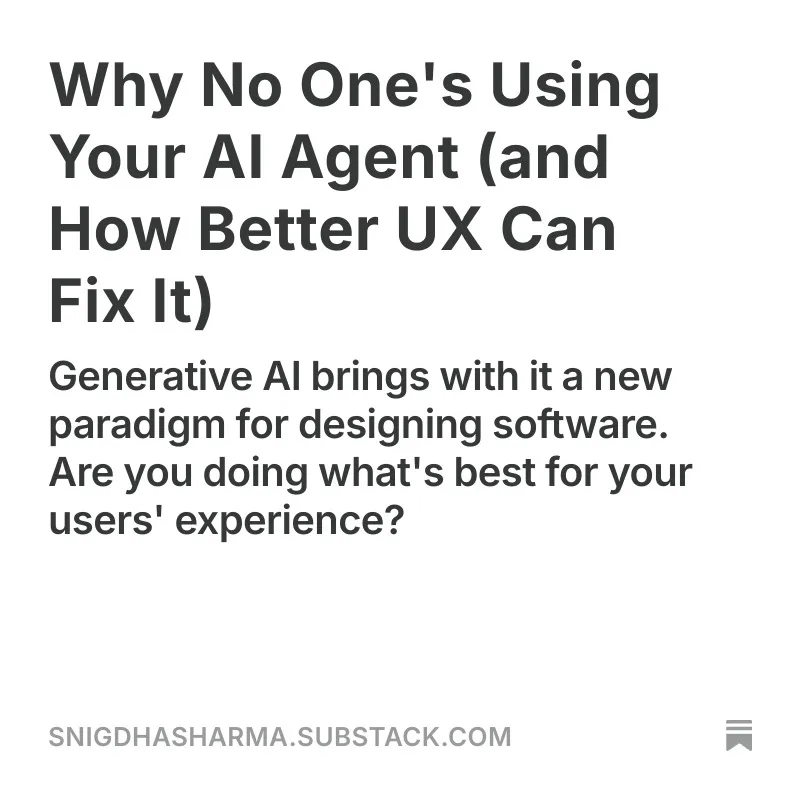 Fixing AI Adoption with UX
