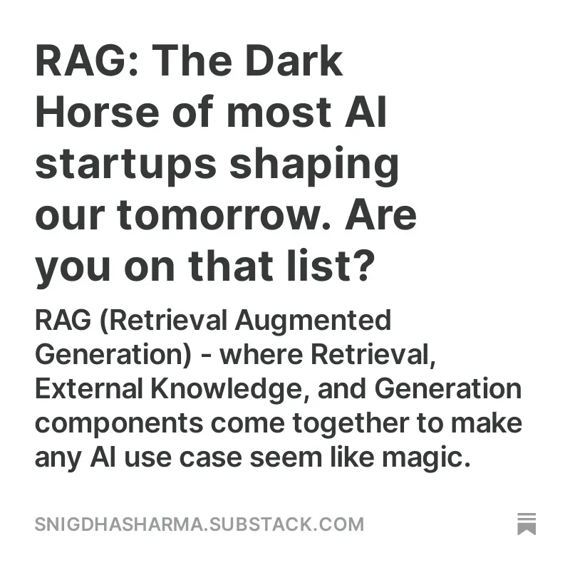 Retrieval Augmented Generation